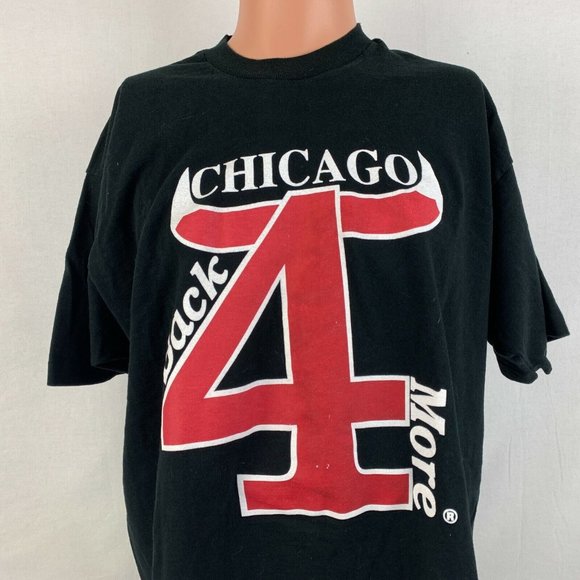 Michael Jordan Chicago Bulls Back 4 More 1995 Single Stitch T Shirt Vtg 90s 2XL - Picture 1 of 5